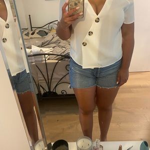 Dynamite white buttom up size M